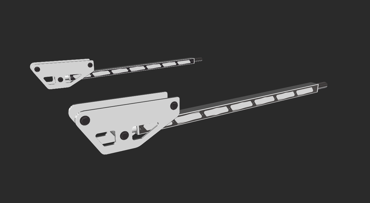 Front Torsion bars and mounts with overlays