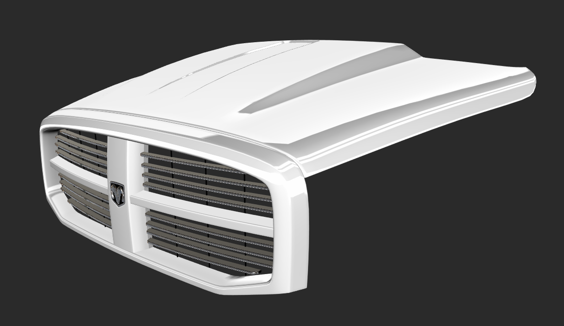 3rd gen Cummins Cowl indented hood