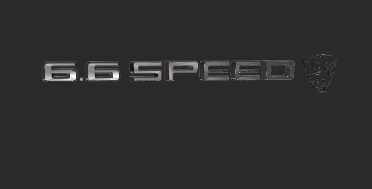 6.6 Speed Demon Chrome Emblem