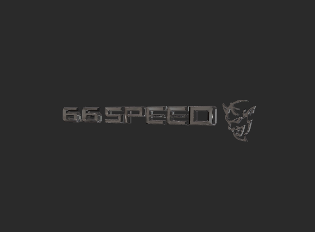 6.6 Speed Demon Chrome Emblem