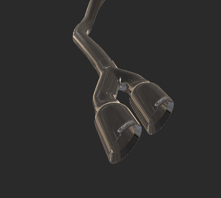 Corsa Dual tip dual exhaust (Side exit)