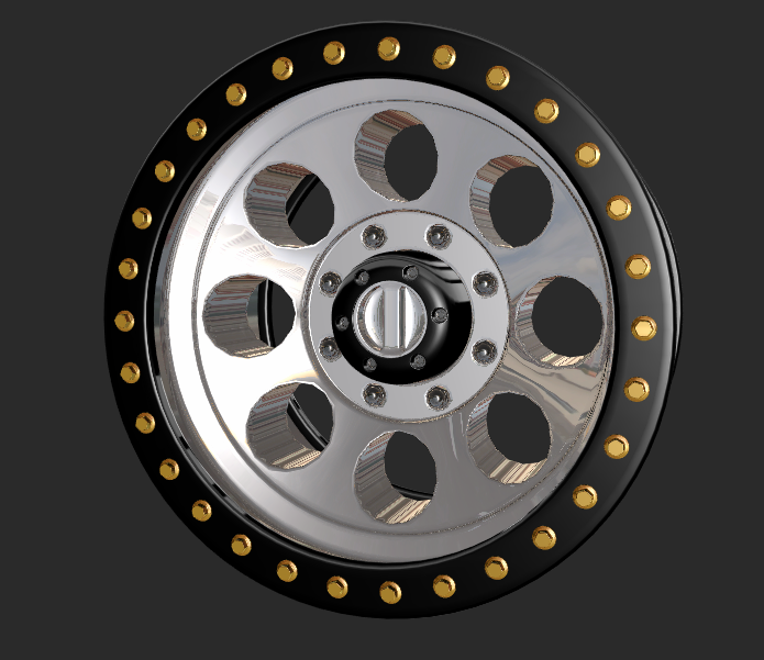 Chrome Bullet Hole Bead Locks