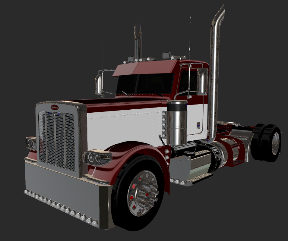 Peterbilt 389 Daycab Model