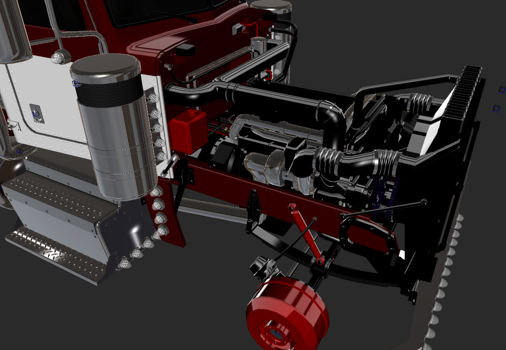 Peterbilt 389 Daycab Model