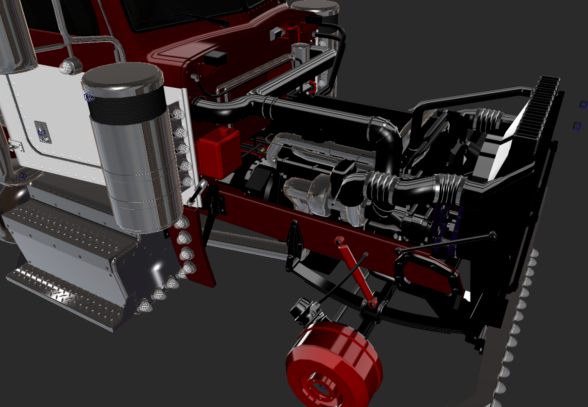 Peterbilt 389 Daycab Model