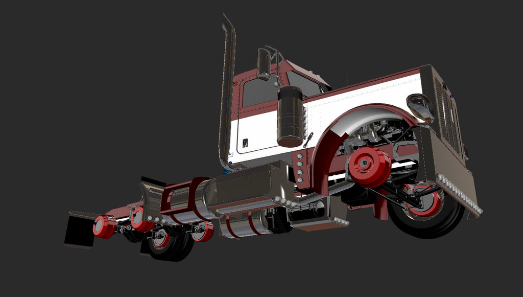 Peterbilt 389 Daycab Model