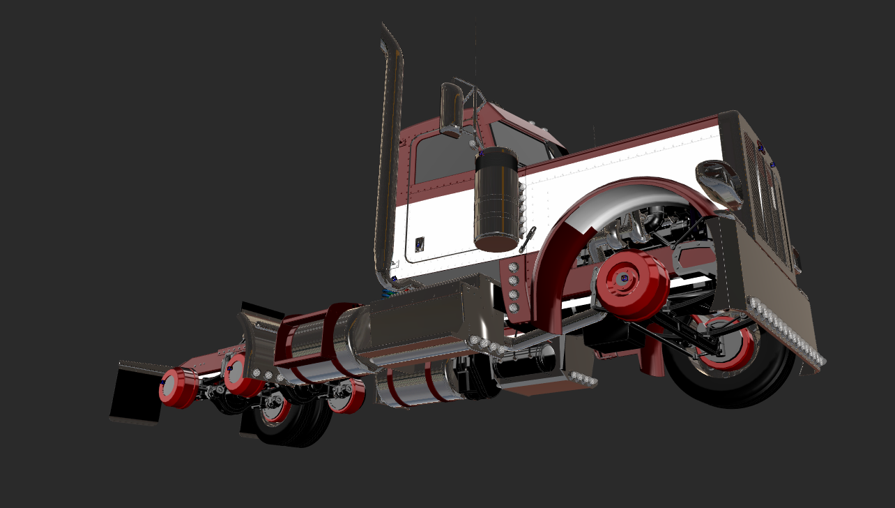 Peterbilt 389 Daycab Model