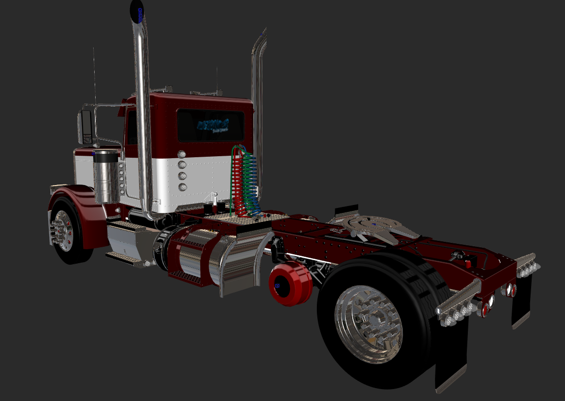 Peterbilt 389 Daycab Model