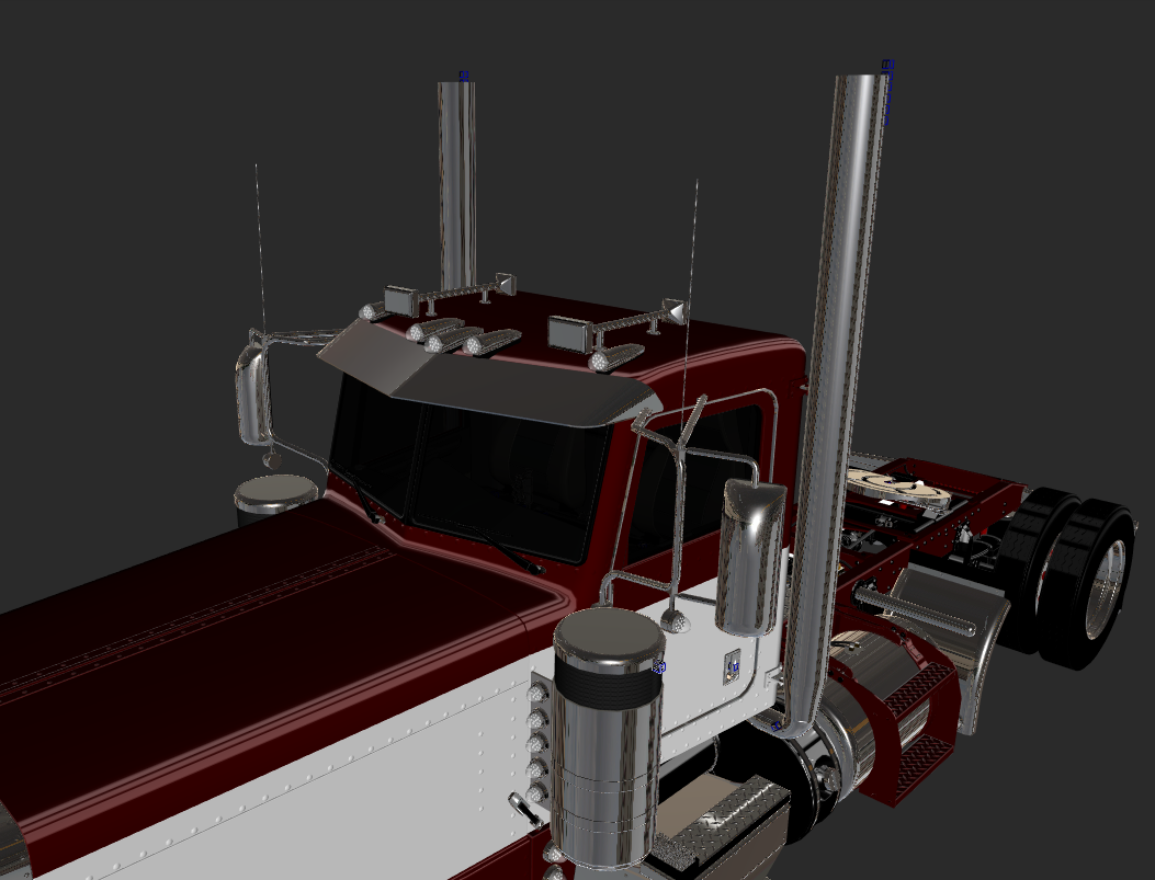Peterbilt 389 Daycab Model