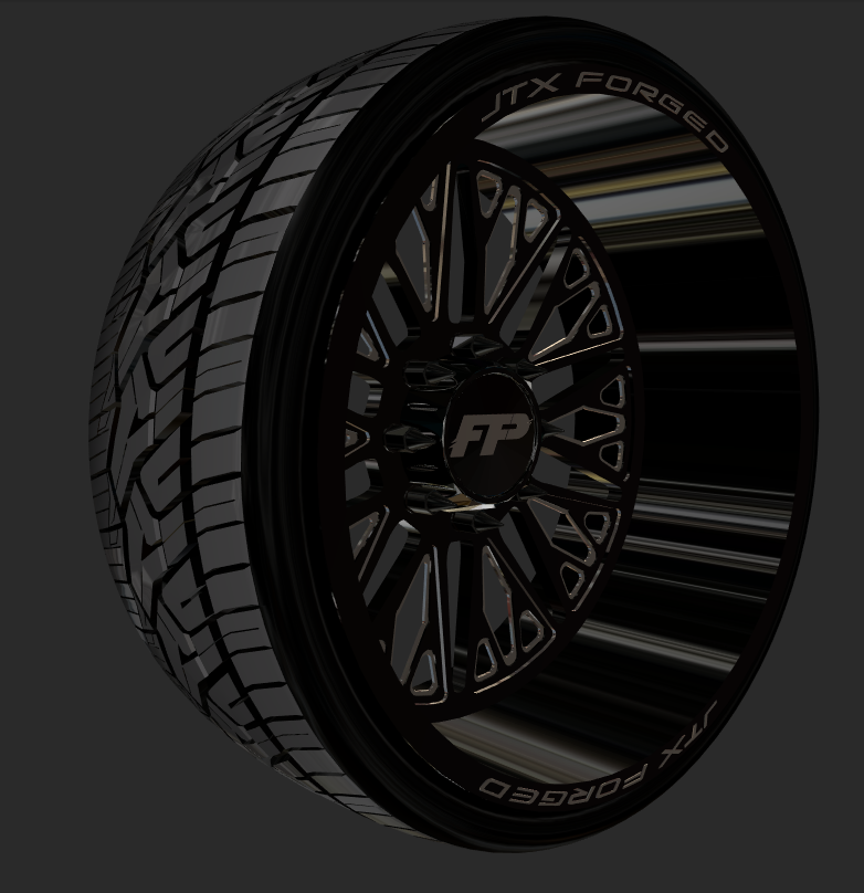 FP JTX Wheels Gloss Black
