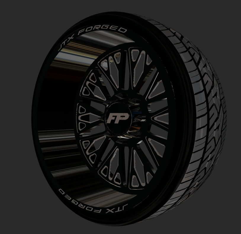 FP JTX Wheels Gloss Black